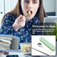 thumbnail image 4 of Ensemble de Cuillères à Baguettes Portables en Acier Inoxydable Étudiant avec Boîte de Rangement Baguettes Couverts de Bureau avec Boîte de Rangement, Sourire, Vert, 2Pcs, 4 of 8