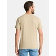 thumbnail image 3 of George Men's and Big Men's Lightweight V-Neck Tee with Short Sleeves, Sizes XS-3XL, 3 of 5
