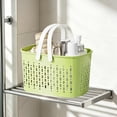 thumbnail image 5 of Hovilon Bath Storage Basket, Portable Plastic Shower Caddy with Handle & Drainage Holes, Waterproof Quick-Dry Toiletries Organizer for Bathroom Dorm Gym, Holds Shampoo Shower Gel Towels, Green, 5 of 6