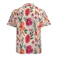 thumbnail image 3 of High Quality Hawaiian Shirts for Men Short Sleeve Aloha Beach Shirt Floral Summer Casual Button Down Shirts Blouses IADVZG, 3 of 7