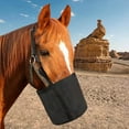 thumbnail image 3 of tredstone Sac d'Alimentation Cheval Réglable PVC Maille Sac Alimentation Lente Grain Feedbag Noir, 3 of 9