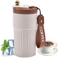thumbnail image 3 of Flask with Temperature Display Thermal Flask Travel Coffee Cup 450ML Portable Insulated Coffee Cup Stainless Steel Thermal Travel Mug Leakproof Therma, 3 of 5