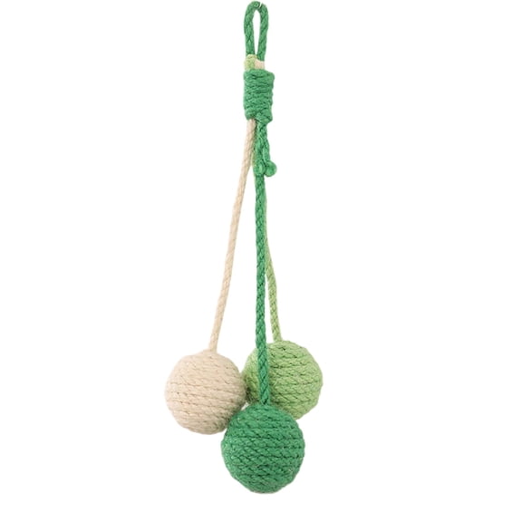 Pet Toys Hanging Cat Rope Interactive Chew Sisal Scratching Indoor Outdoor for Cats Entertainment and Training