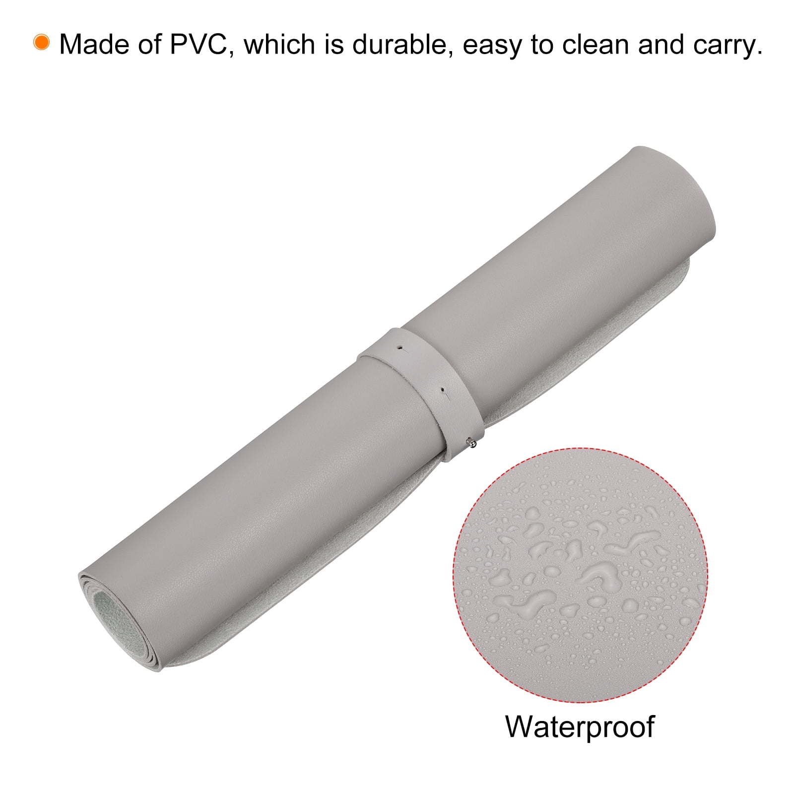 Unique Bargains Desk Mat Protector Non-Slip Mouse Pad Mat Gray 70"x40"