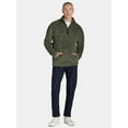 thumbnail image 6 of No Boundaries Men's & Big Men's Faux Shearling High Pile Fleece Quarter Zip Pullover, Sizes XS-5XL, 6 of 7