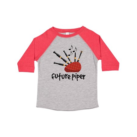 

Inktastic Bagpiper Kids Future Piper Gift Toddler Boy or Toddler Girl T-Shirt