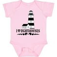 thumbnail image 3 of Inktastic I Love Lighthouses Girls Baby Bodysuit, 3 of 5