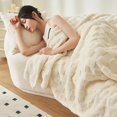 thumbnail image 3 of Soft Cotton Fleece Blanket - Fluffy Blanket Fuzzy Blankets And Throws, Cozy, 3 of 8