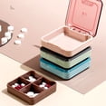 thumbnail image 4 of Youkk Pill Box Portable Tablet Storage Container Dispenser Organizer Suitcase Blue 1Set, 4 of 6