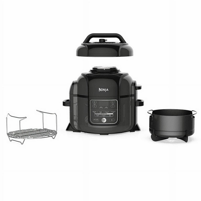 OL500 Foodi 6.5-qt. Pressure Cooker Steam Fryer with SmartLid, 13-in-1 that  Air Fries, Bakes & More, with 2-Layer Capacity, Crisp Basket, Silver/Black  (Brand New, Box Packed) 