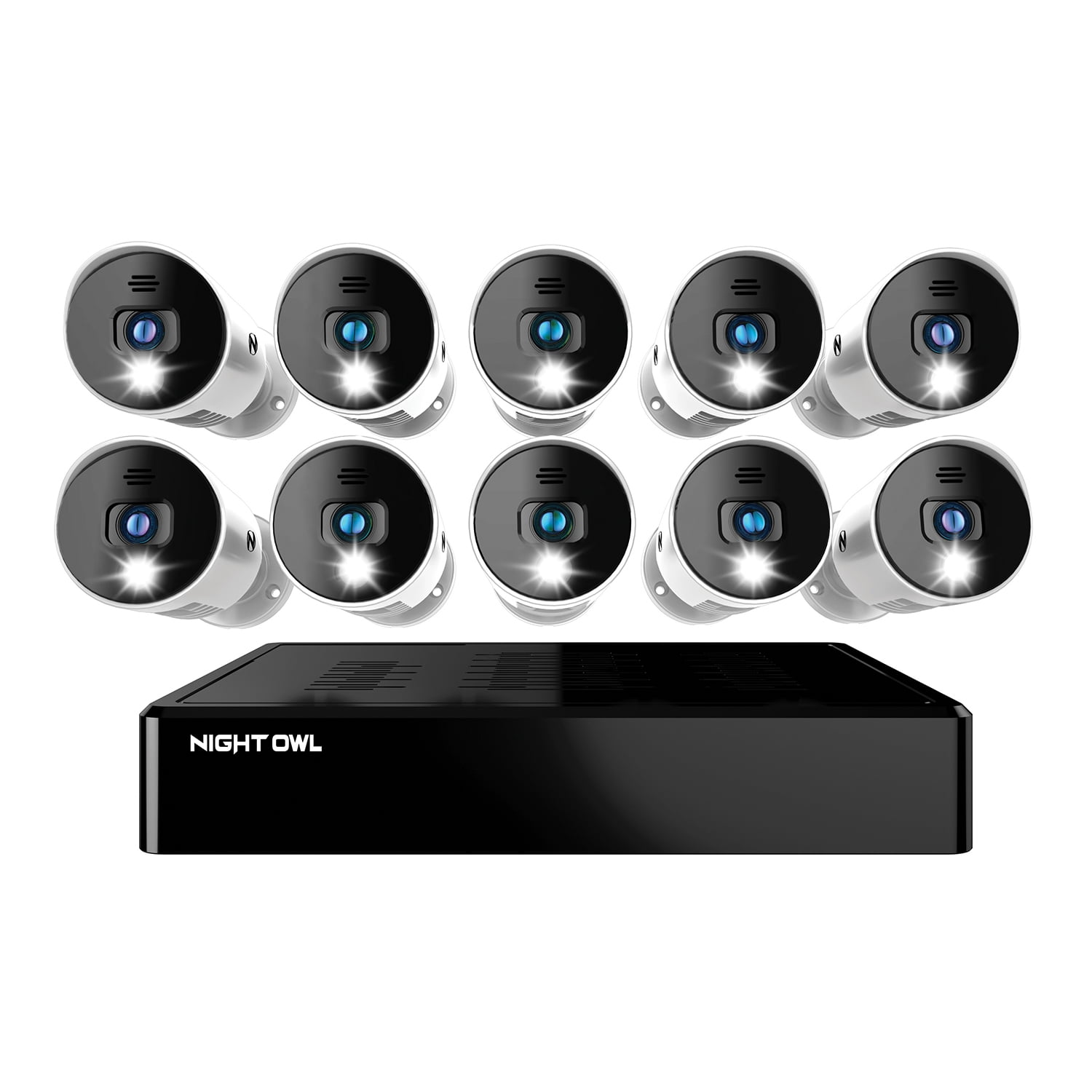 Night Owl Security Camera System CCTV, 16 Channel Bluetooth DVR with
