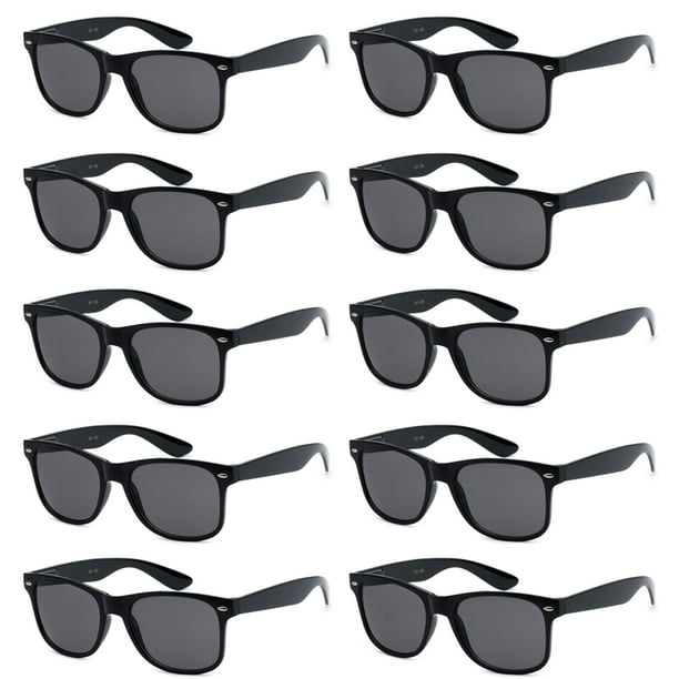 Paquete de 10 Gafas de Sol Retro Estilo 80's Got Shades Unisex con Protección UV 100%