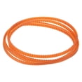 thumbnail image 1 of Uxcell 4 Paquetes de Correas de Máquina de Coser Naranjas MB-420 Correa de Transmisión V 16.5" de Circunferencia Exterior, 1 of 6