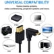 thumbnail image 3 of Cable HDMI a HDMI estándar, cable en espiral Micro HDMI a HDMI, ángulo recto ultrafino (1,2 m/4 pies) Adepaton CZDZ-ST110-1, 3 of 7