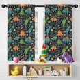 thumbnail image 5 of Blackout Kids Curtains,DarkBlue Cartoon Dinosaurs Names Pattern Childrens Insulated Curtains Set Of 2,Bedroom Essentials,Toddler Room Decor 42"x54", 5 of 5
