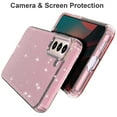 thumbnail image 3 of Allytech Glitter Case for Samsung Galaxy S22 Plus/S22+ 5G 2022, Crystal Clear Bling Sparkly Shiny Soft Flexible TPU Slim Drop Protection Shock-Absorption Case for Galaxy S22 Plus 6.6" 2022, Pink, 3 of 7
