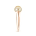 thumbnail image 3 of ANGARA Solitaire Golden South Sea Cultured Pearl Dome Ring in 14K Rose Gold for Women | June Birthstone, Birthday, Anniversary, Jewelry Gift for Women | Pearl Ring, 3 of 8