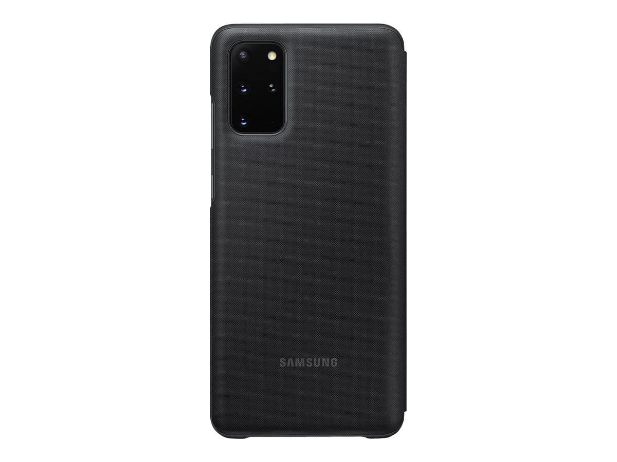 Samsung LED Wallet Cover EF-NG985 - Flip cover for cell phone - black - for Galaxy S20+, S20+ 5G
