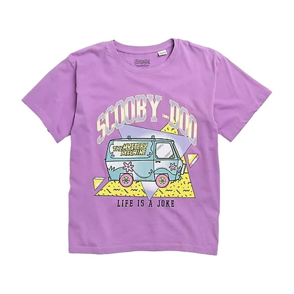 Elevenparis Womens Scooby Doo Graphic T-Shirt, Purple, X-Small