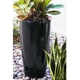 thumbnail image 6 of XBrand 29.5" H Black Plastic Self Watering Indoor Outdoor Tall Round Planter Pot, Decorative Gardening Pot, Home Décor Accent, 6 of 7