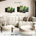 thumbnail image 4 of Elephant Stock Forest In Panama Wall Art - Horizontal Multi Panel Canvas - Living Room Wall Decor - Nature Multi Panel - Black And Green Decor - 36" x 22", 4 of 8