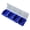 Blue, variant on Plastic Screw Organizers Box with 4 Compartment Tool Part Container Bin Display Storage Case for Screws & Small Parts