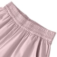 thumbnail image 6 of BADHUB Boys Girls Capris Straight Leg Parachute Pants Quick Dry Lightweight Summer Knee Length Pants with Pockets Pink 13 Years, 6 of 6