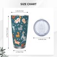 thumbnail image 4 of Bingfone Dogs for 20 Oz Stainless Steel Travel Mug Double Wall Water Coffee Cup for Home,Office, Outdoor Works Great for Ice Drinks and Hot Beverage-Straw Two-piece Set, 4 of 8