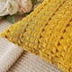 thumbnail image 3 of Paquete de 2 fundas de almohada decorativas de pana amarilla mostaza de 45 x 45 cm, suaves, estilo bohemio, a rayas, modernas, estilo rústico, para primavera y verano., 3 of 5