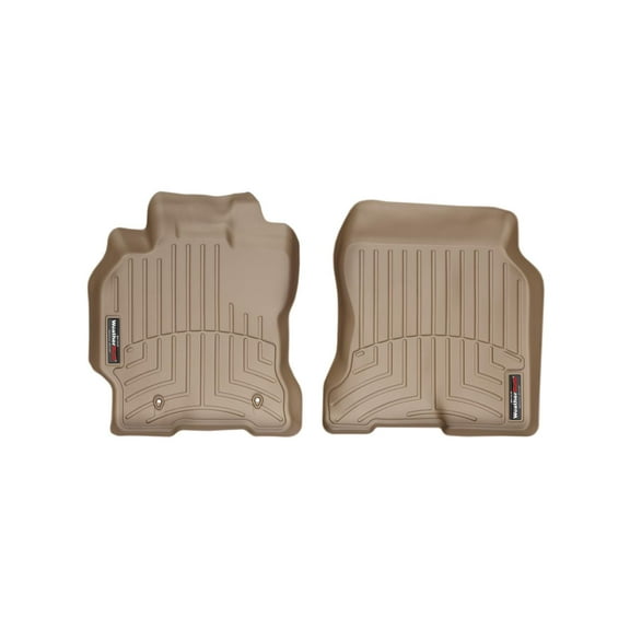 WeatherTech Custom Fit FloorLiners compatible with 2004-2009 Toyota Prius - 1st Row (Driver & Passenger), Tan