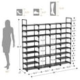 thumbnail image 4 of Organizador para zapatos ROJASOP, grande, 9 niveles, 64 a 68 pares, negro, 4 of 9