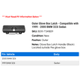 thumbnail image 2 of Outer Glove Box Latch - Compatible with 1999 - 2000 BMW 323i Sedan, 2 of 2