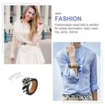 thumbnail image 2 of 1 Pce Ceinture Ronde Boucle Imitation Cuir Ceinture Décontractée pour Femmes, 2 of 3