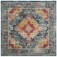thumbnail image 4 of SAFAVIEH Madison Caden Floral Bordered Runner Rug, Teal/Fuchsia, 2'3" x 6', 4 of 6