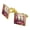 Gold, variant on New York City Big Apple Art Collage Square Cufflink Set - Silver or Gold