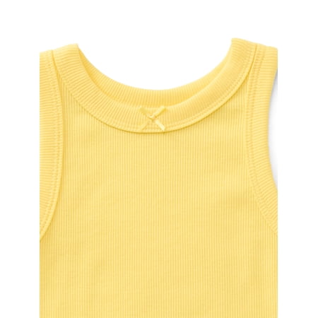 Wonder Nation Toddler Girls Ribbed Tank Top, 2-Pack, Sizes 18M-5T