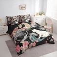 thumbnail image 3 of Castle Fairy Kids Animal Cat Bedding Comforter Set,Ocena Waves Sakura King Bedding Sets, 3 of 8