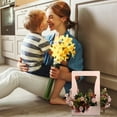 thumbnail image 5 of 2 Pcs Paper Flower Basket Gift Boxes Flower Wrapping Material Kraft Gift Bags Fresh Flower Case Paper Wrapping Container, 5 of 6