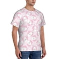 thumbnail image 2 of Vsdgher Cute Rabbit Print Men's Dry Fit Mesh Athletic Shirts Moisture Wicking Tennis T-Shirt Tops, 2 of 9