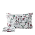thumbnail image 4 of Great Bay Home 4-Piece Queen Microfiber Sheet Set Holiday-Printed, Ultra-Soft, Wrinkle & Fade-Resistant Patterns Inspired by Holidays All-Season Bedding Sheets & Pillowcases (Queen, Winter Wonderland), 4 of 5