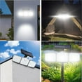 thumbnail image 2 of Solar Lights Outdoor, 2 Pack 3500LM Bright Motion Sensor Outdoor Lights, 3 heads Solar Flood Lights with Remote Control, Solar Spot Lights Landscape Lighting for Patio Garage Yard Entryways, 2 of 7