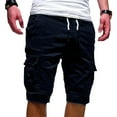 thumbnail image 2 of Casual Shorts for Men Athletic Work Beach Workout Golf Cotton Summer Breathable Basketball Cargo Shorts Multi Pockets, 2 of 5