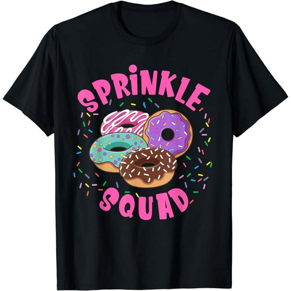 Donut Sprinkle Squad Graphic Sprinkle Donut T-Shirt