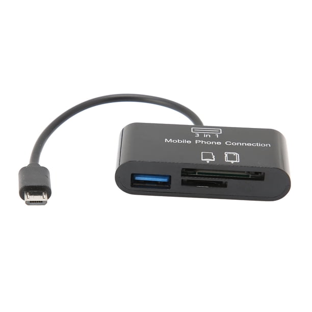Lector de Tarjetas de Memoria ANGGREK Transmisión de Alta Velocidad Plug And Play Micro USB