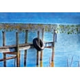 thumbnail image 2 of C. Thomas McNemar 4x24 White Modern Wood Framed Wall Art Titled - Boat Dock Pastel, 2 of 5