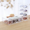 thumbnail image 3 of Organizador de gafas de sol, vitrina de acrílico transparente para gafas con 4 cajones, 24,6*17,5*6,3 cm, 3 of 5
