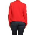 thumbnail image 4 of Women's Casual Stretch Comfort Open Front Draped Blazer Jacket, 4 of 4