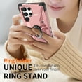 thumbnail image 3 of TECH CIRCLE for Galaxy A54 5G Rugged Shockproof Phone Case with Rotating Ring Holder Kickstand, Compatible with Magnetic Car Mount, Slim Fit Lightweight Protective Hard Shell Cove, Rosegold, 3 of 8