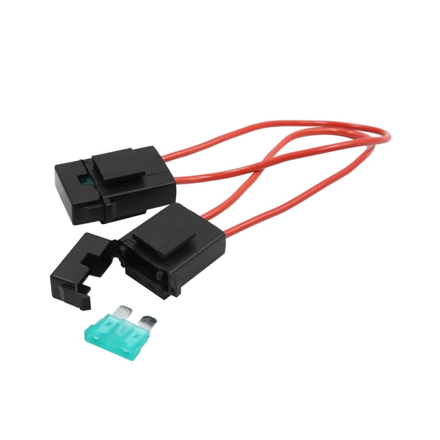 DC 12V 2 Sets Portafusibles Tipo Cuchillas Estándar con Fusible de 30A