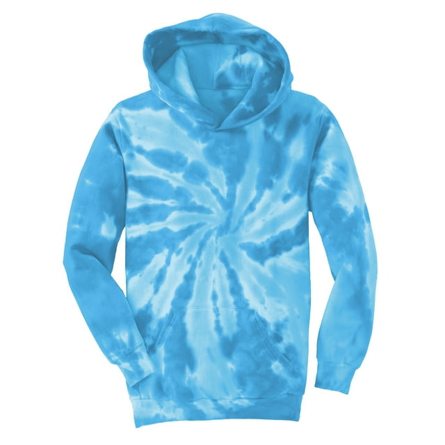 Gravity Threads Youth Tie-Dye Pullover Hoodie - Turquoise - Small